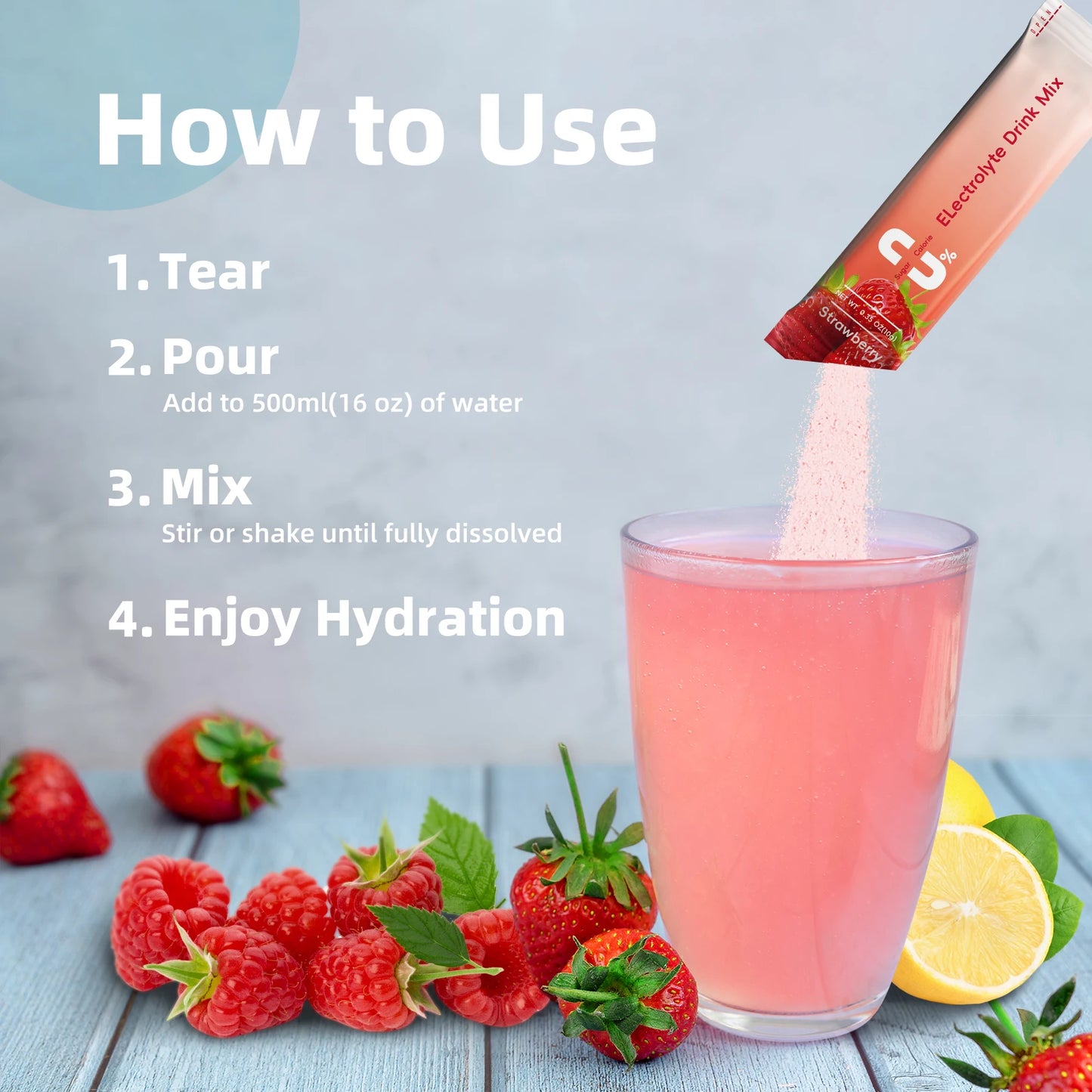 Beworths Sugar Free Electrolyte Powder Zero Calorie Hydration Mix