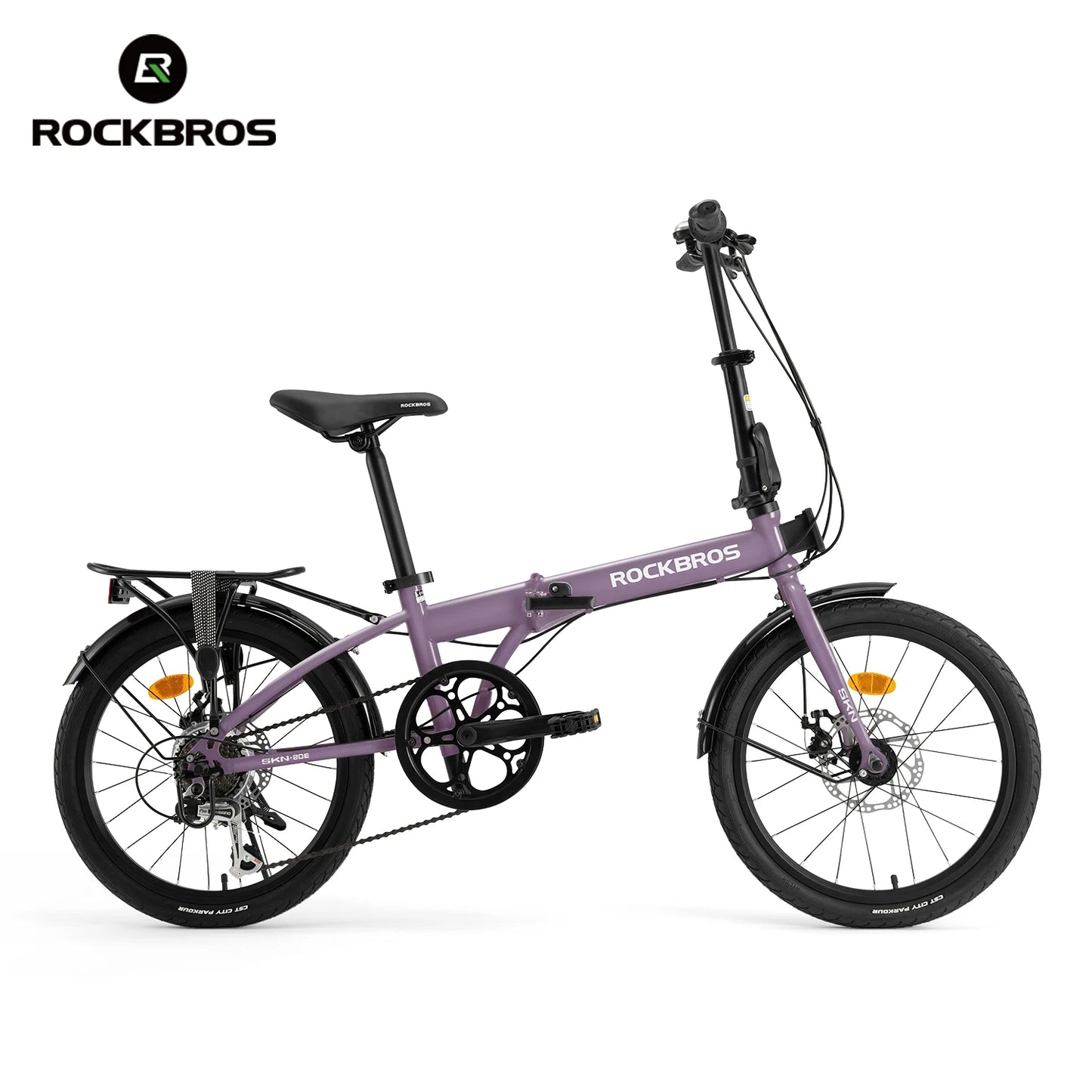 ROCKBROS Folding Bike 7Speed Disc Brake Carbon Steel Frame