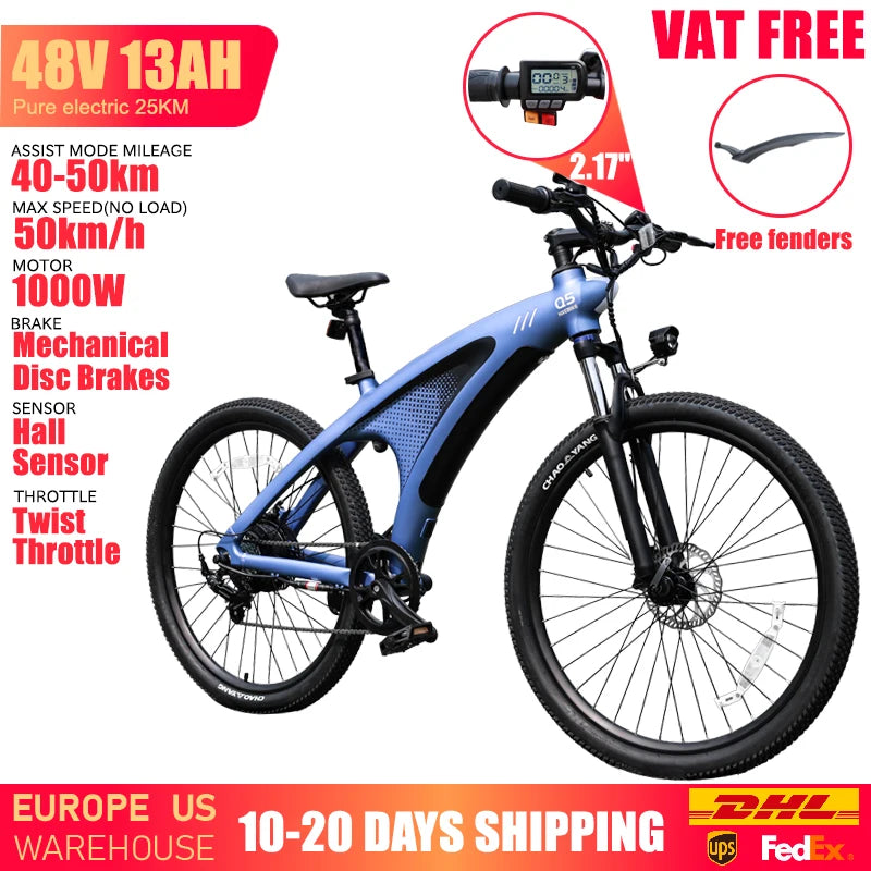 Huanci Q5 Electric Bike For Adults 1000W 48V 13Ah Ebike