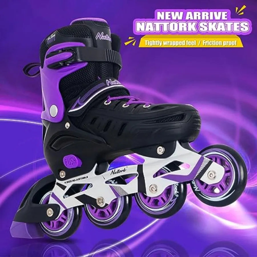 Inline Skates For Men Women And Youth Adjustable Durable Comfort
