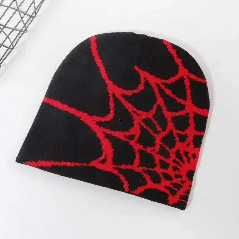 Cartoon Spider Embroidered Knitted Winter Beanie Hat