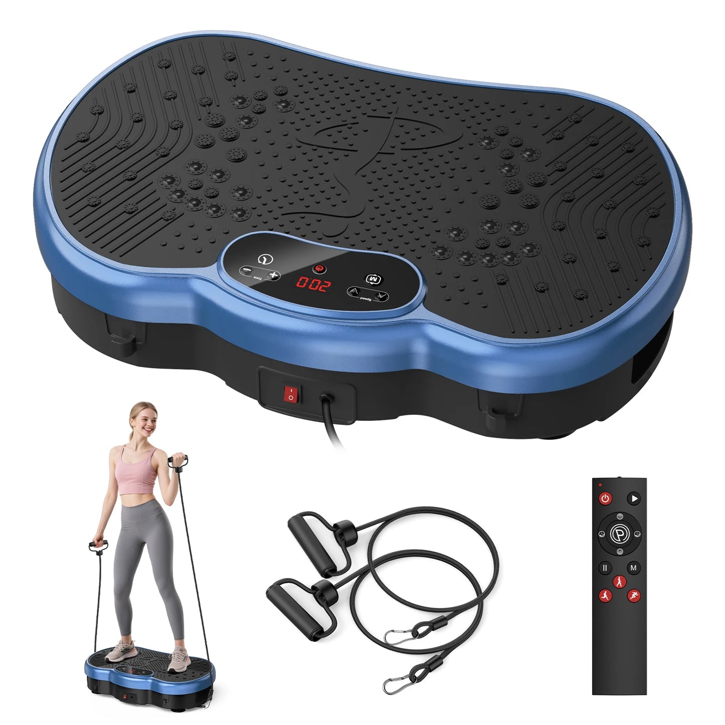 HTMM Fitness Vibration Plate Whole Body Machine 120 Speed Levels