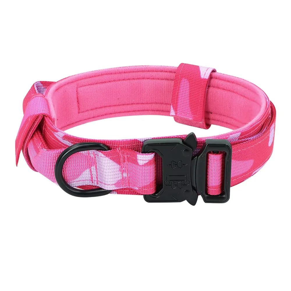 PETRAVEL Tactical Dog Collar And Leash Set With Control Handle