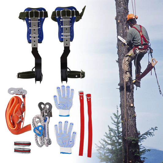 Tree Climbing Spikes Set with Safety Belt and Rope
