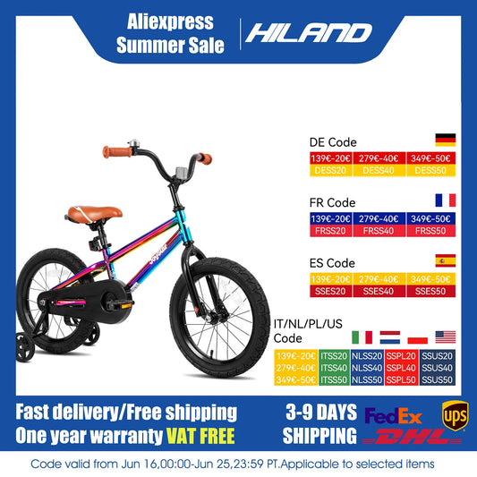 JOYSTAR Kids Bike for Boys and Girls 2-9 Training Wheels