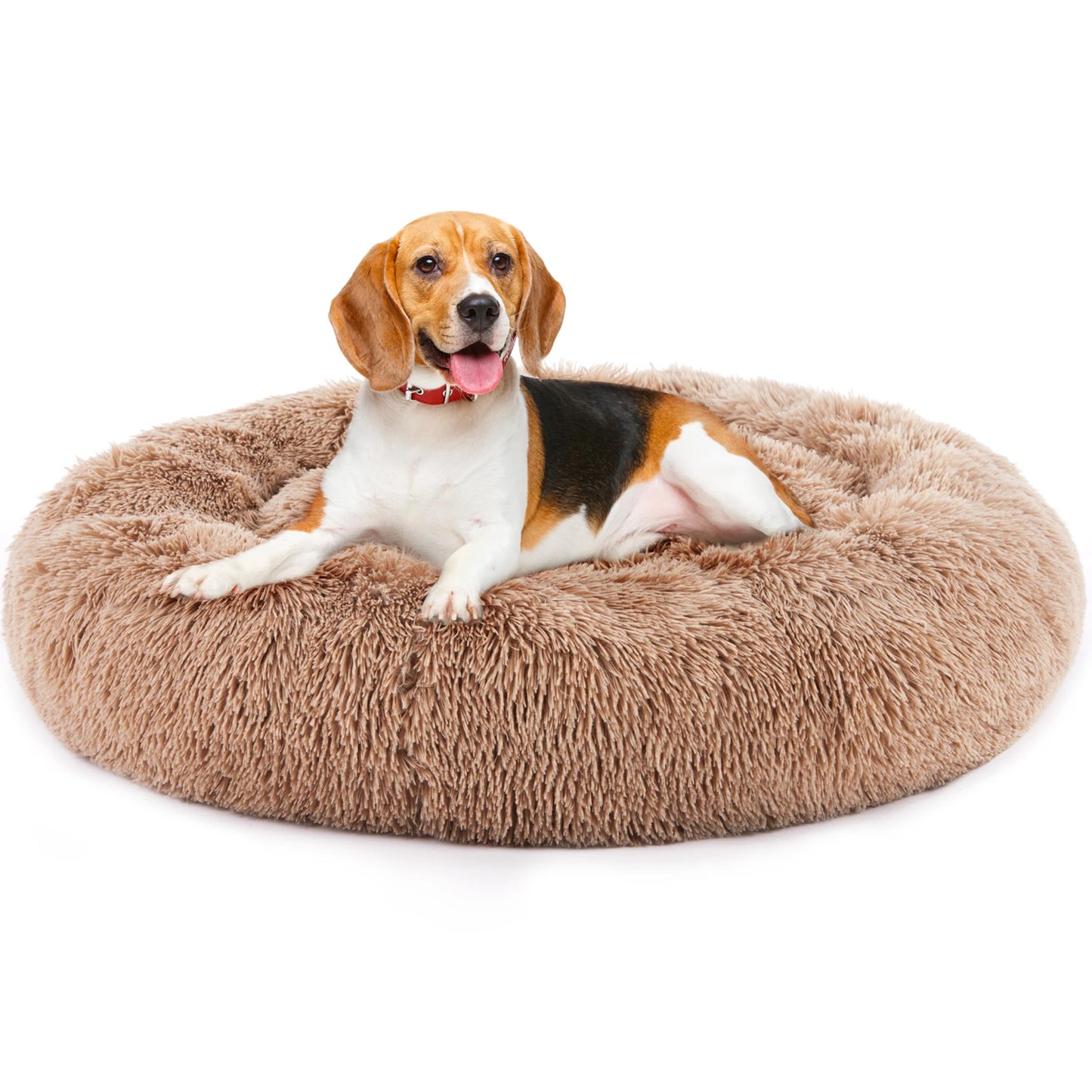 JHK Calming Dog Bed Plush Faux Fur Non Slip Supreme