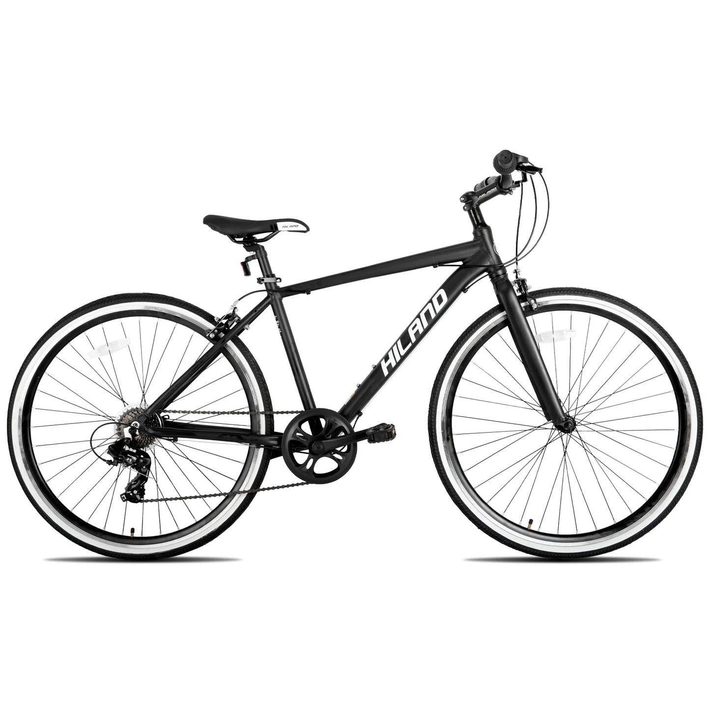 Hiland Hybrid Bikes Aluminum Frame 700C Wheels Shimano Drivetrain