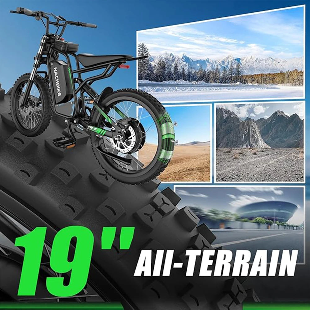 R3 Electric Dirt Bike 6000W 60V 25Ah 50 Mile Range