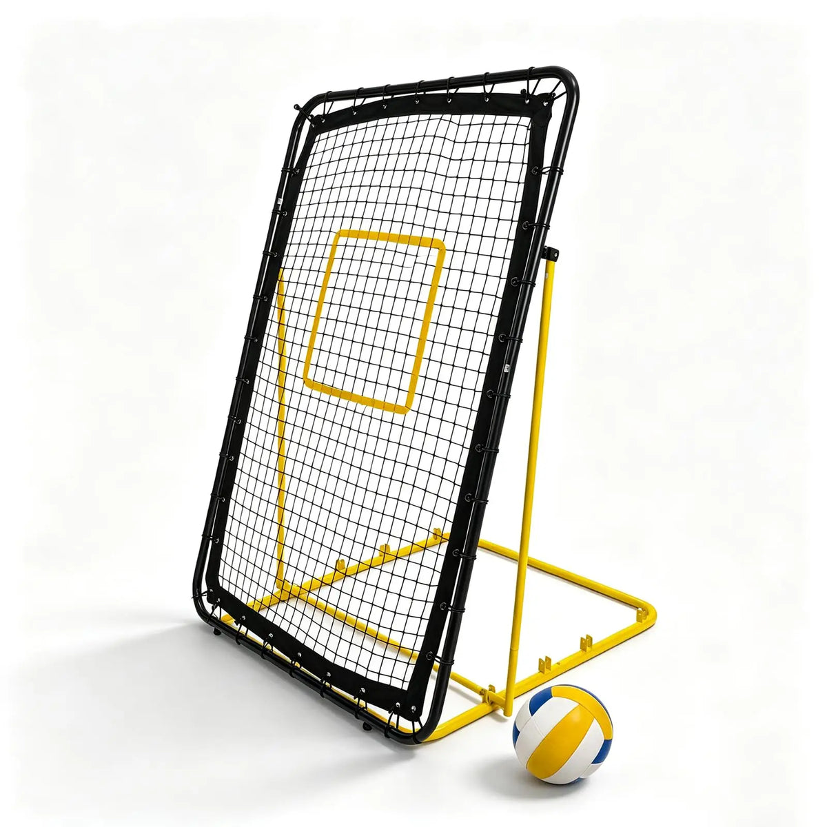 Adjustable Volleyball Rebounder Net for Passing, Serving, and Spiking Practice