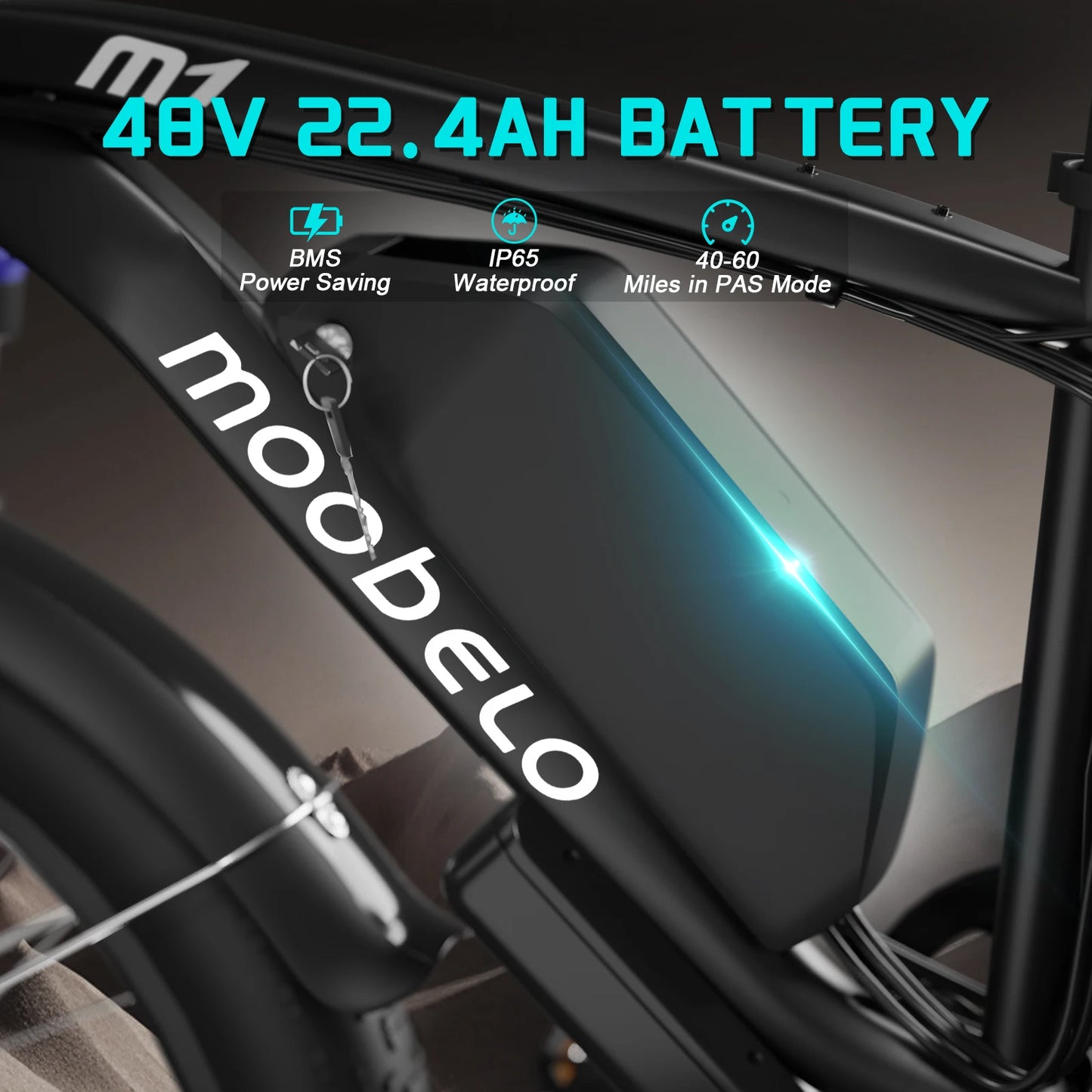 Moobelo M1 2000W Dual-Motor Fat Tire Electric Bicycle