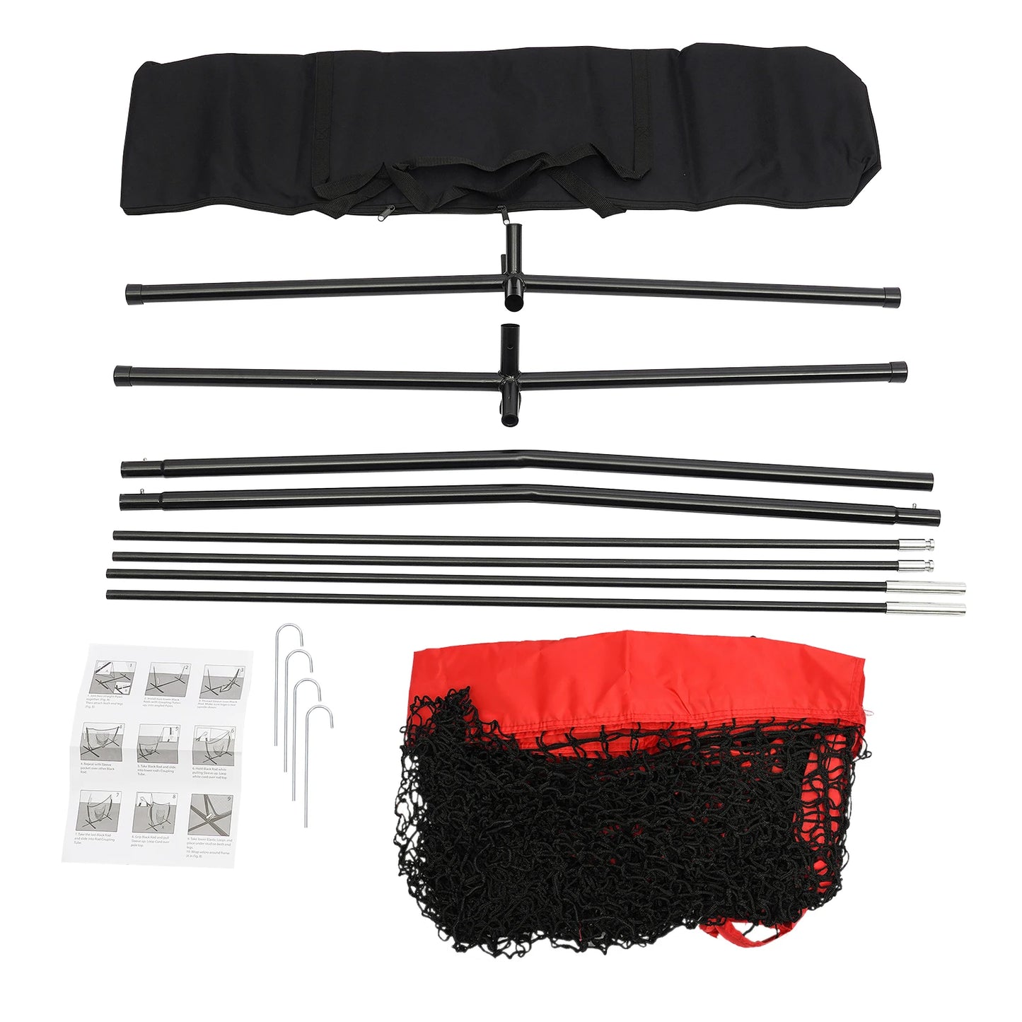 Baseball Softball Hitting Pitching Net With Carry Bag