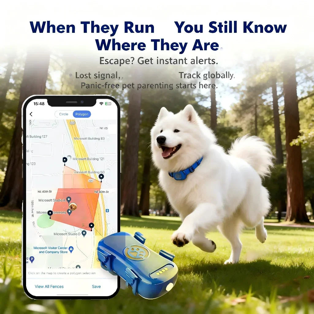 WANWAYTECH GPS Pet Tracker for Dogs and Cats with IoT