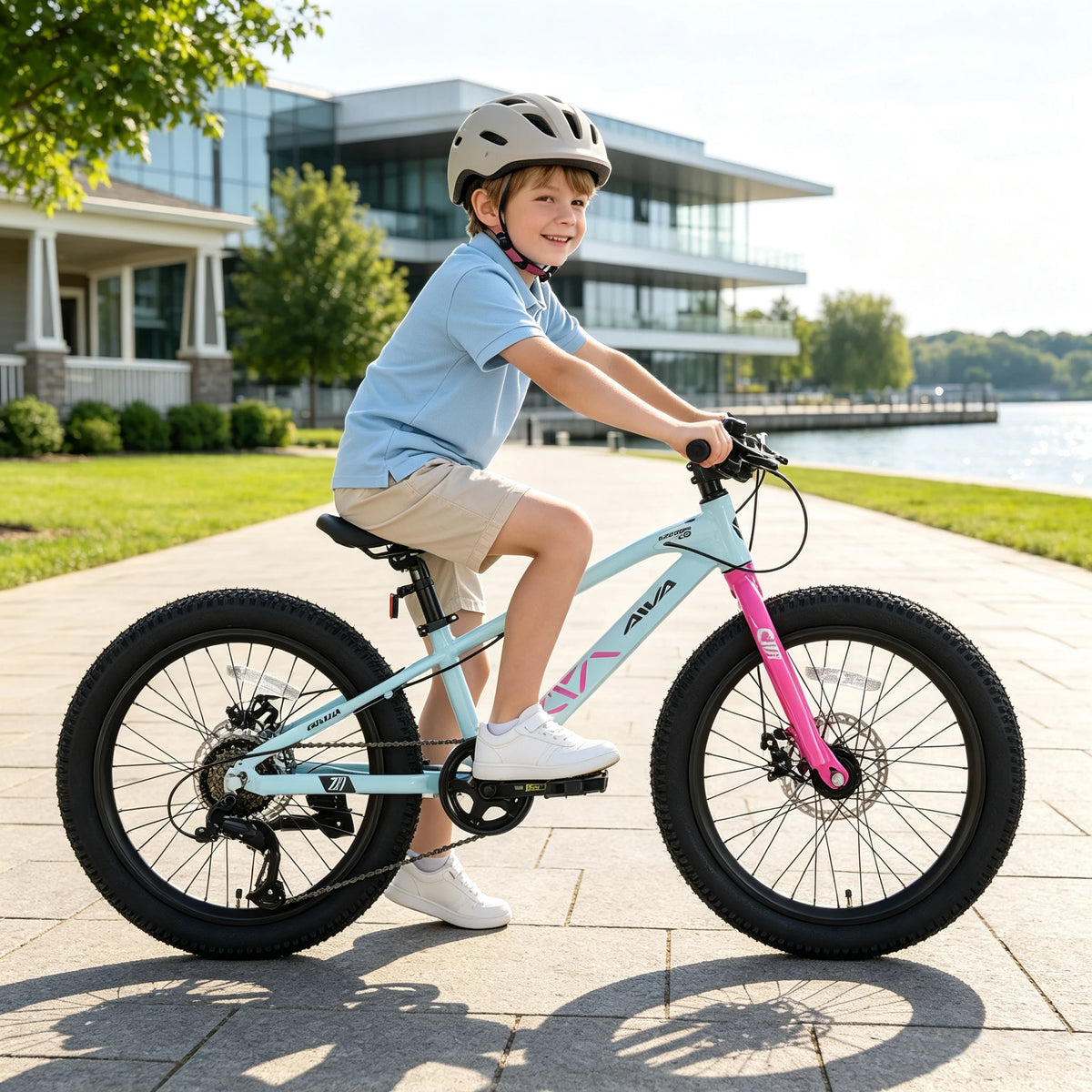 AIVA Kids Bicycle With Seven Speed Gearing And Disc Brakes