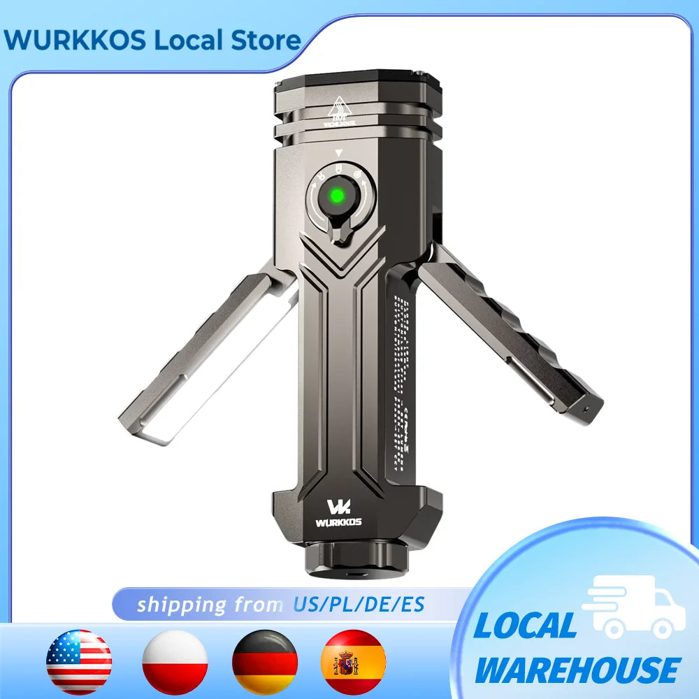 Wurkkos HD02 LED Camping Lamp Rechargeable Portable Outdoor Searchlight