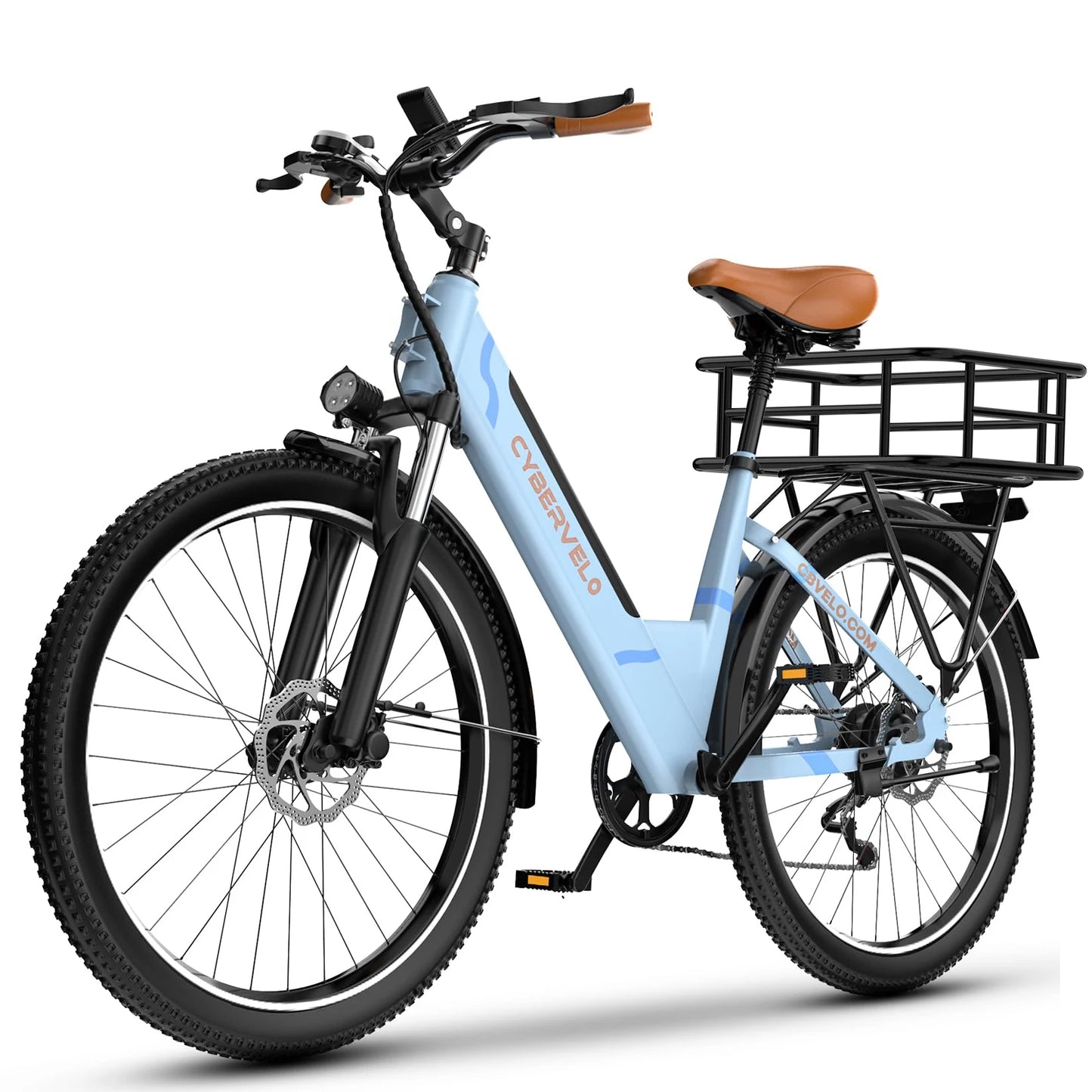 CYBERVELO Urban Commute EK2 Electric Bike With 1000W Peak Motor