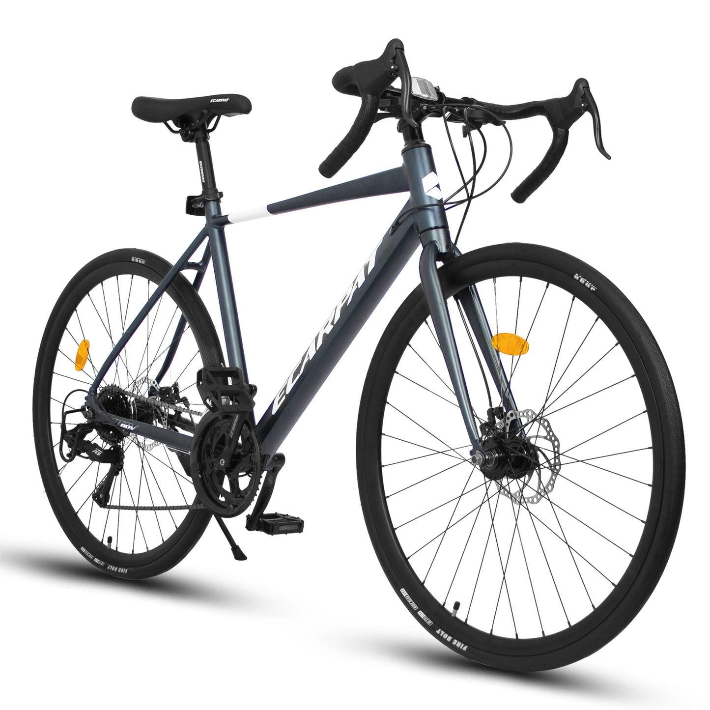700C Road Bike for Adult Men and Women, 16 Speed Road Bicycle, Lightweight Aluminum Frame, Dual Disc Brake, Racing Bike, Adult City Commuter Bicycle