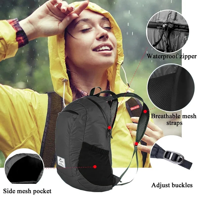 Naturehike Ultra Lightweight Camping Backpack Waterproof Nylon