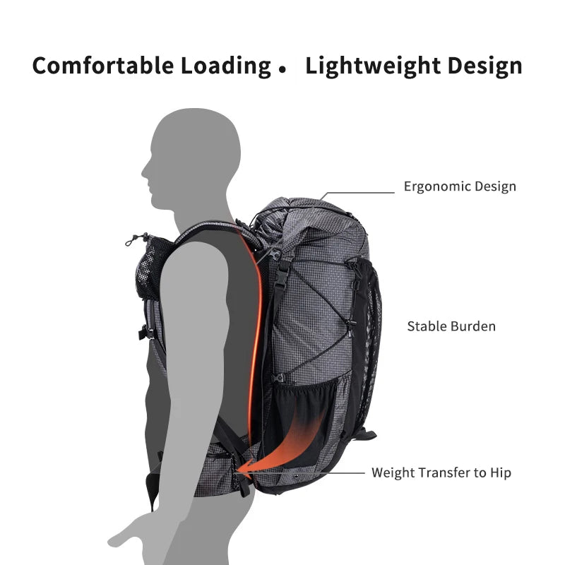 Naturehike Outdoor Mountaining Backpack Waterproof High Capacity Sports Climbing Ultralight Hiking Travel Bag With Rain Cover