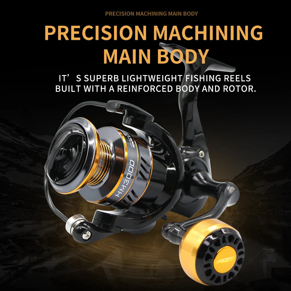 Rooblinos Spinning Fishing Reel 10 Kg Max Drag High Speed