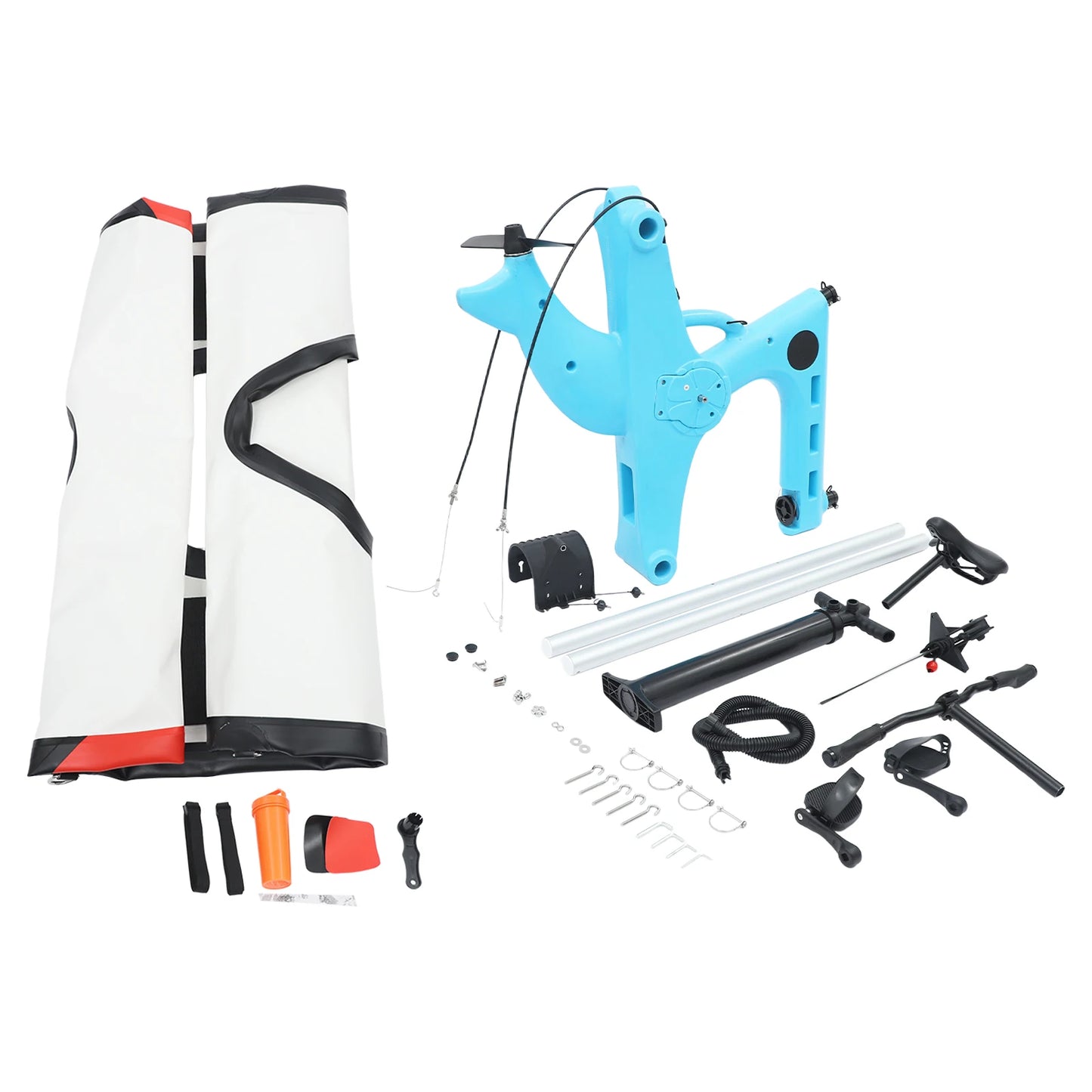 One Person Water Bicycle With Adjustable Seat And Rotating Handlebars