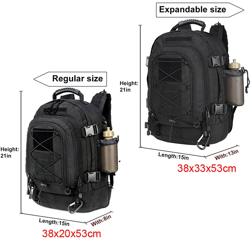 LQARMY Military Tactical Backpack Assault Rucksack Molle Bag