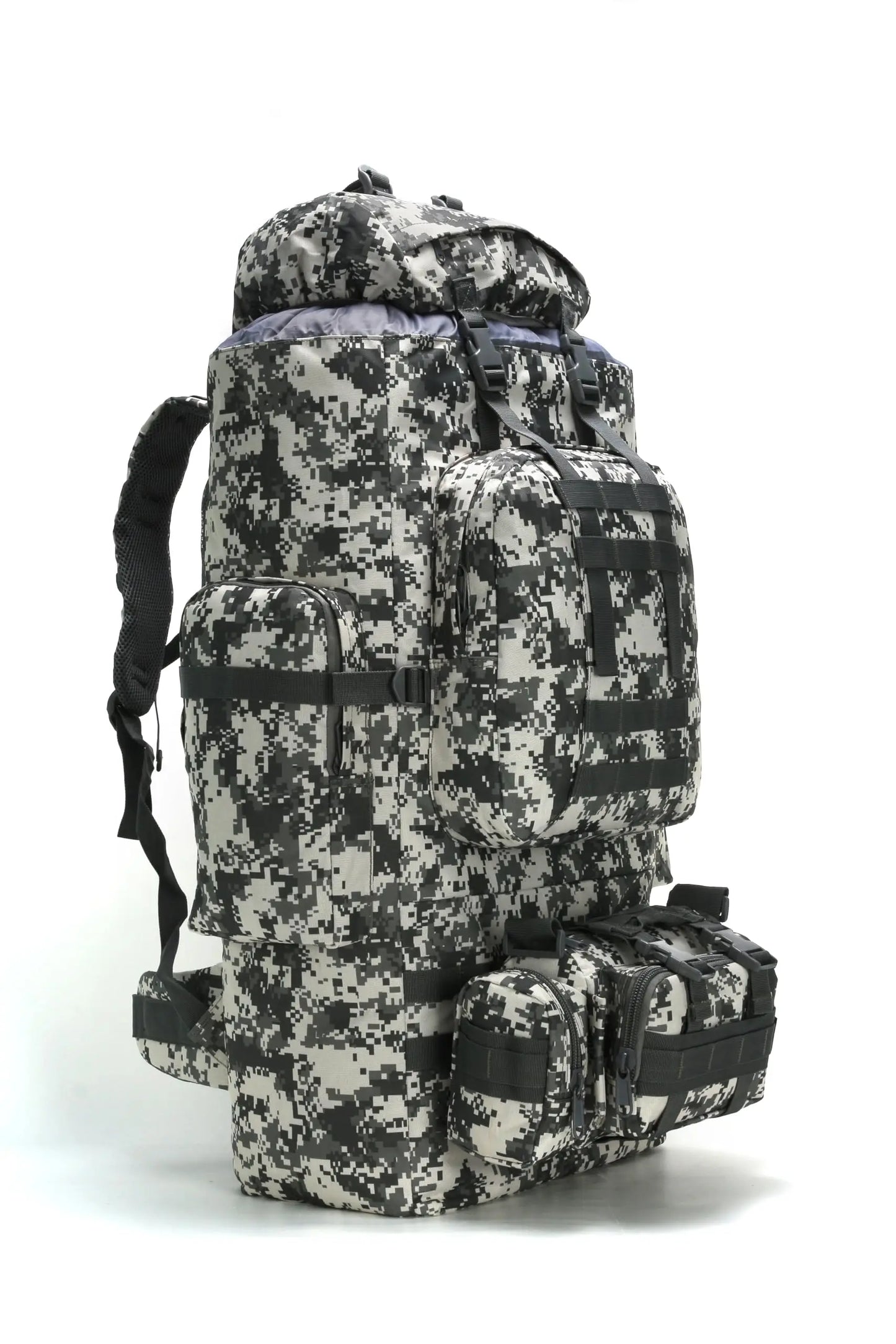 100L Hiking Backpack With Molle System Camping Rucksack For Outdoor Adventure