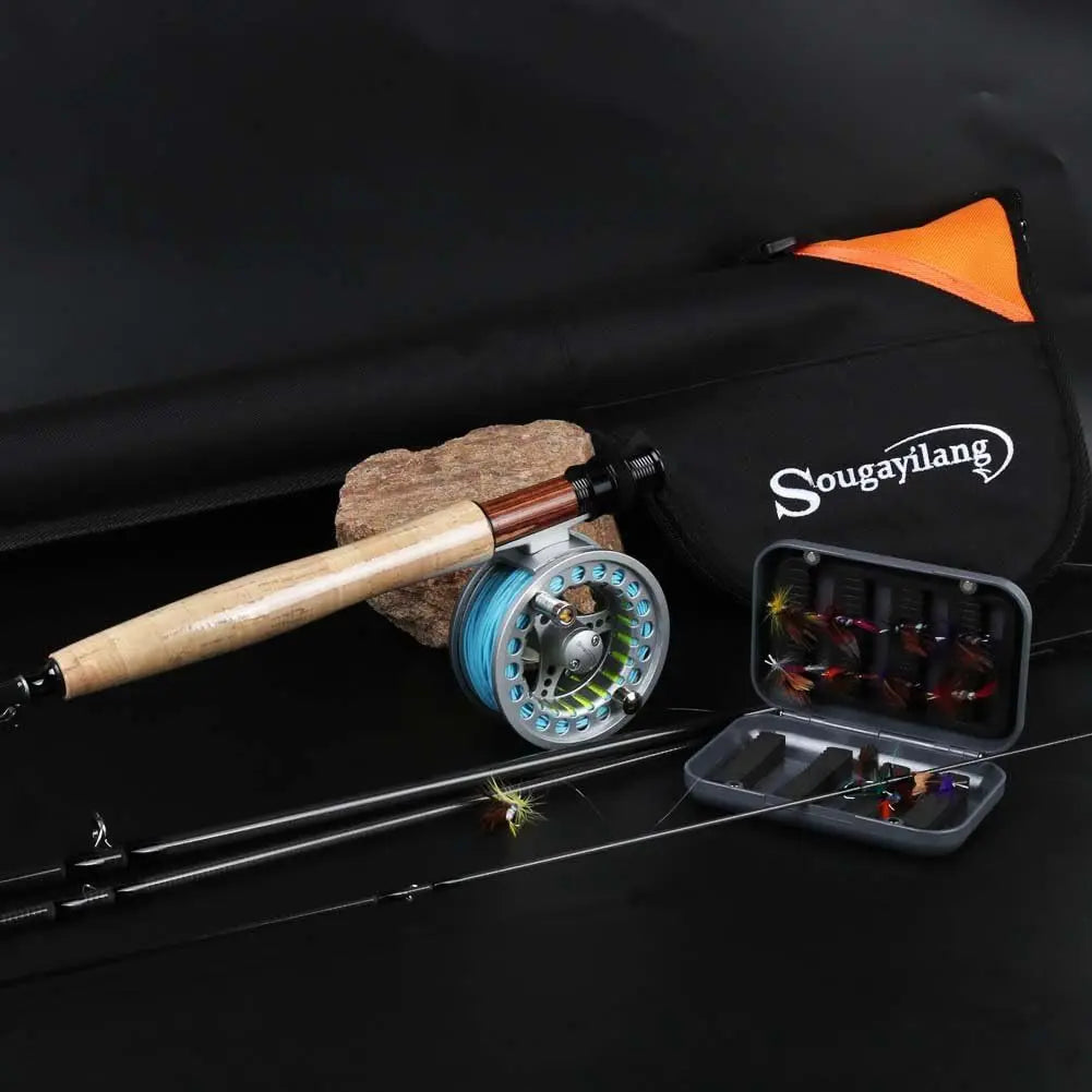 Fly Fishing Rod and Reel Combo Kit Saltwater and Freshwater