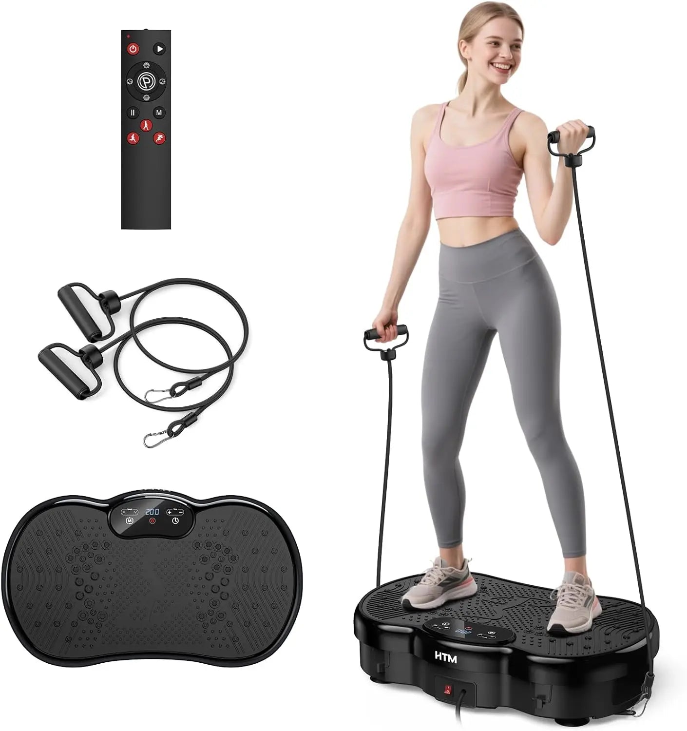 HTMM Fitness Vibration Plate Whole Body Machine 120 Speed Levels