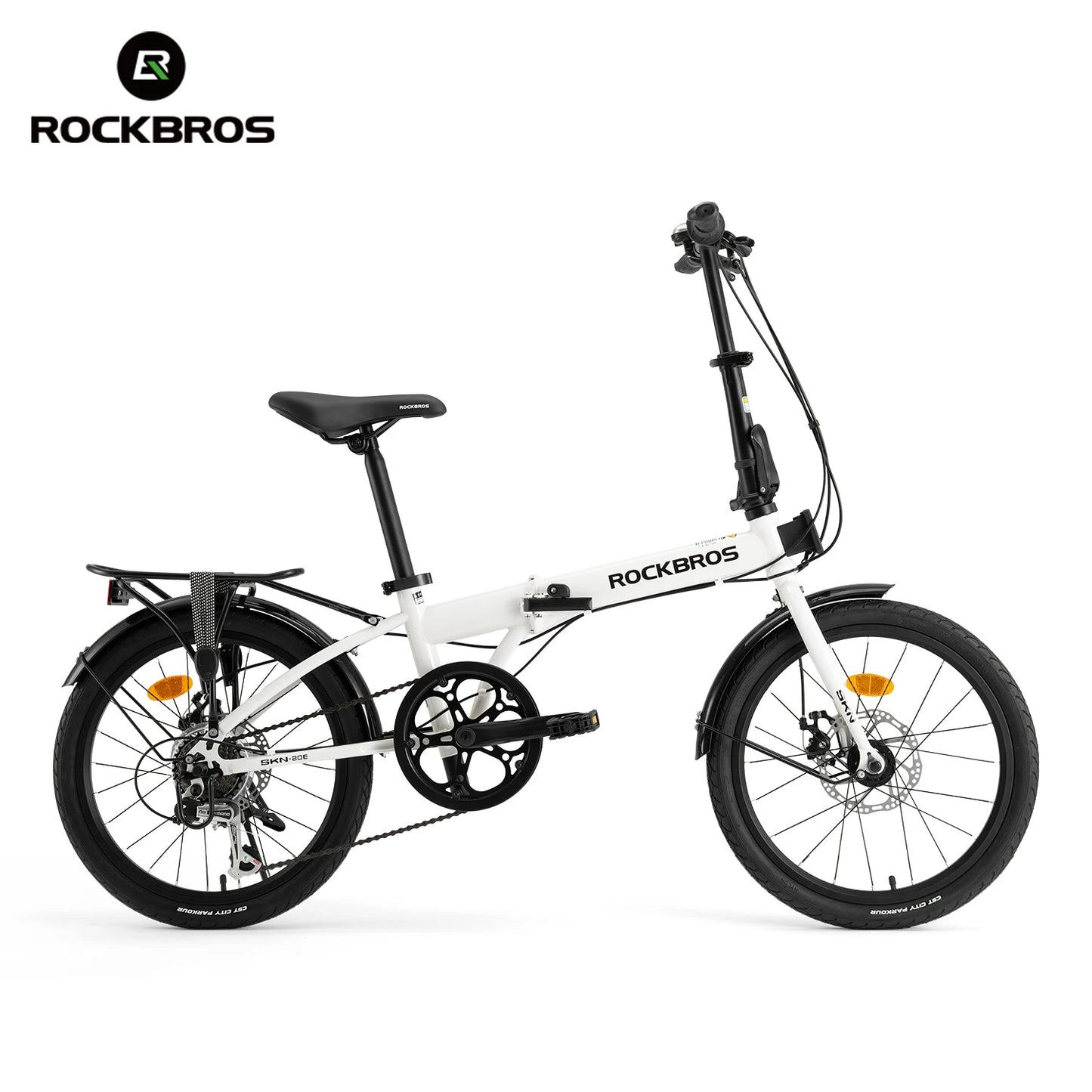 ROCKBROS Folding Bike 7Speed Disc Brake Carbon Steel Frame