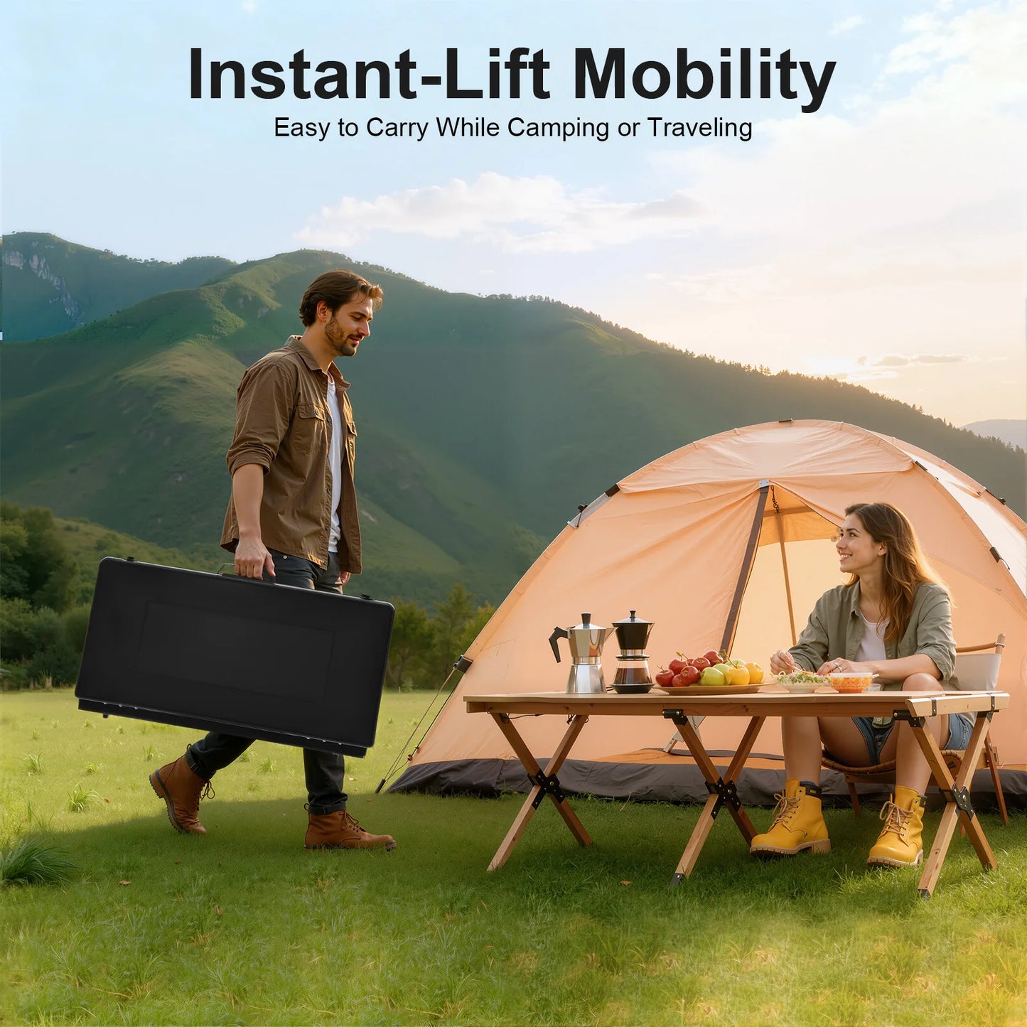 Portable 3 Burner Gas Camping Stove 4.5KW Piezo Ignition