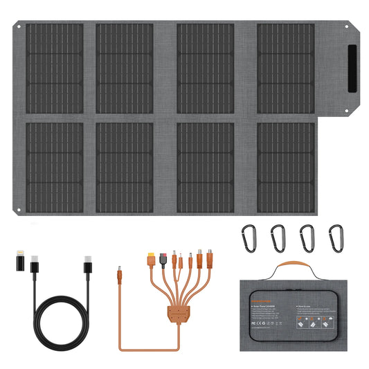 MHPOWOS Solar Panel Charger 40W/80W QC3.0 USB-C IP67