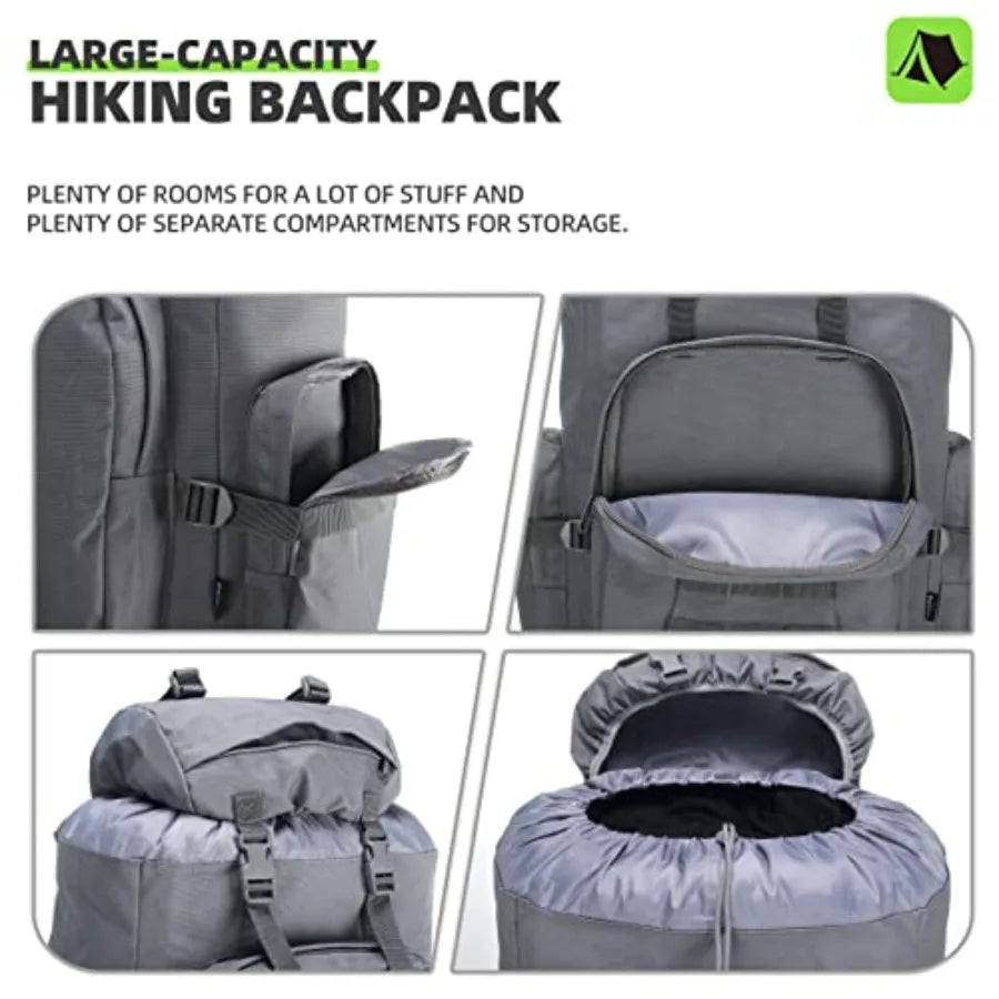 Molle Rucksack Camping Backpack For Hiking Daypack Durable Outdoor Gear