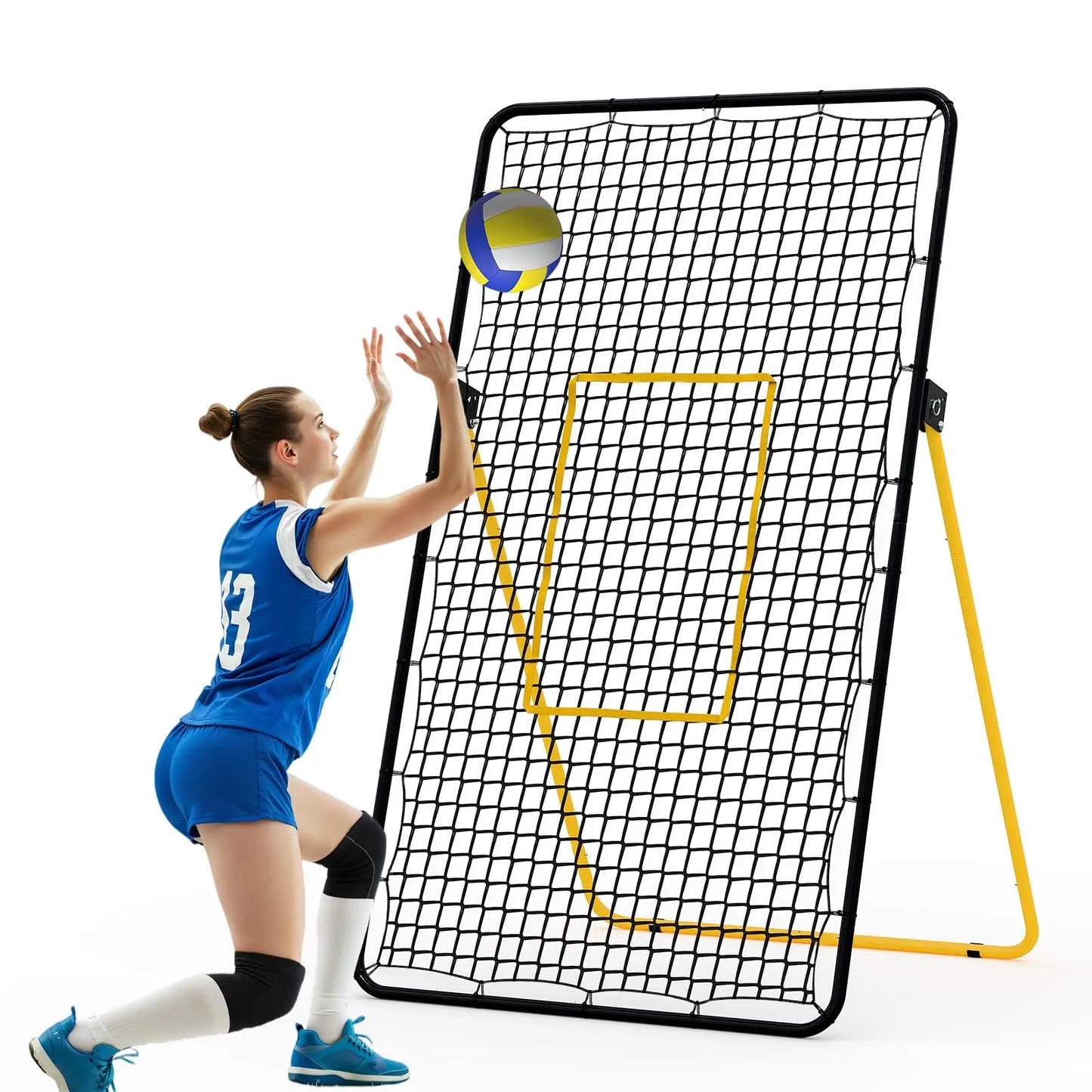 HiMISS Volleyball Rebounder Net for Bumping, Setting, Spiking