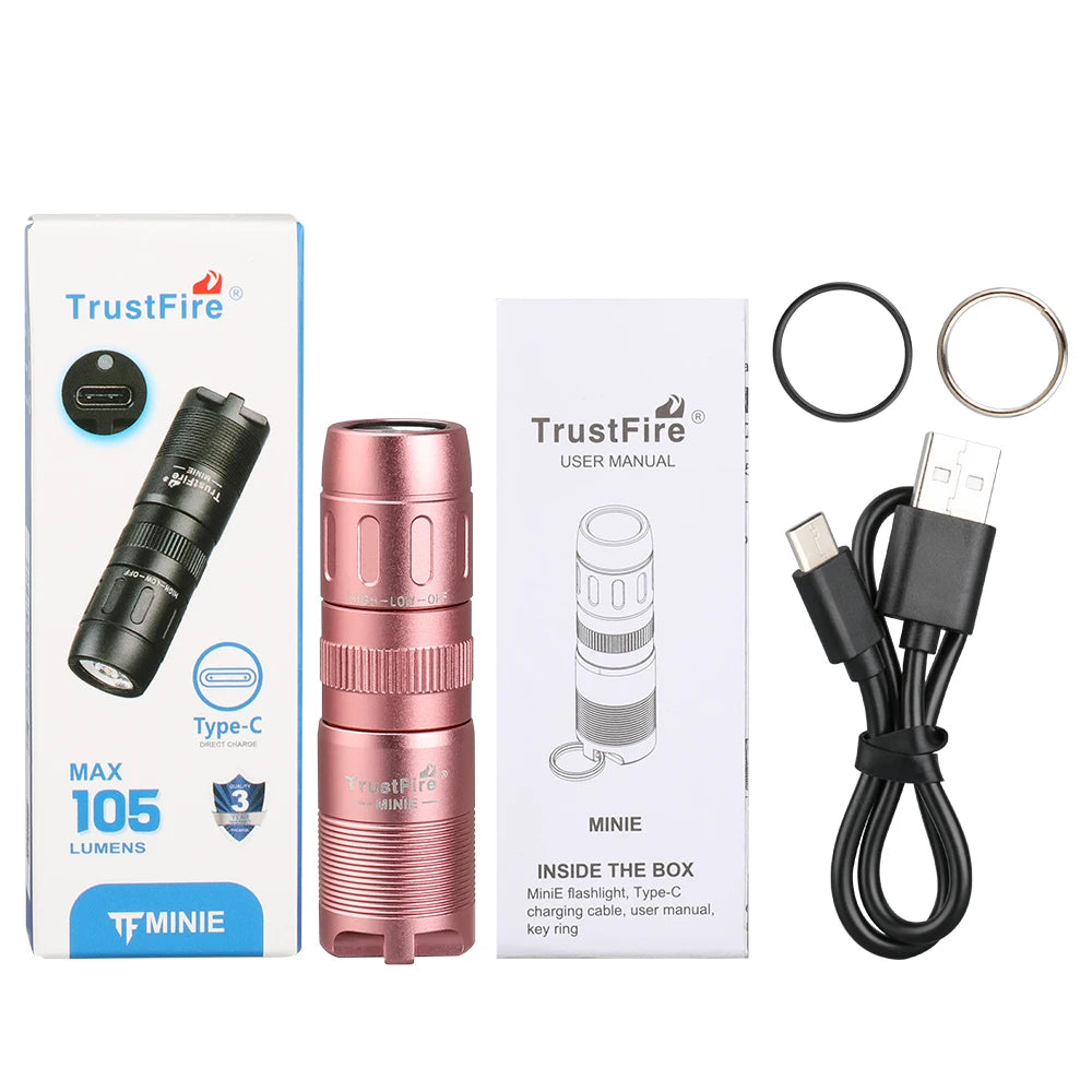 TrustFire MINIE EDC LED Flashlight Magnetic Rechargeable Keychain