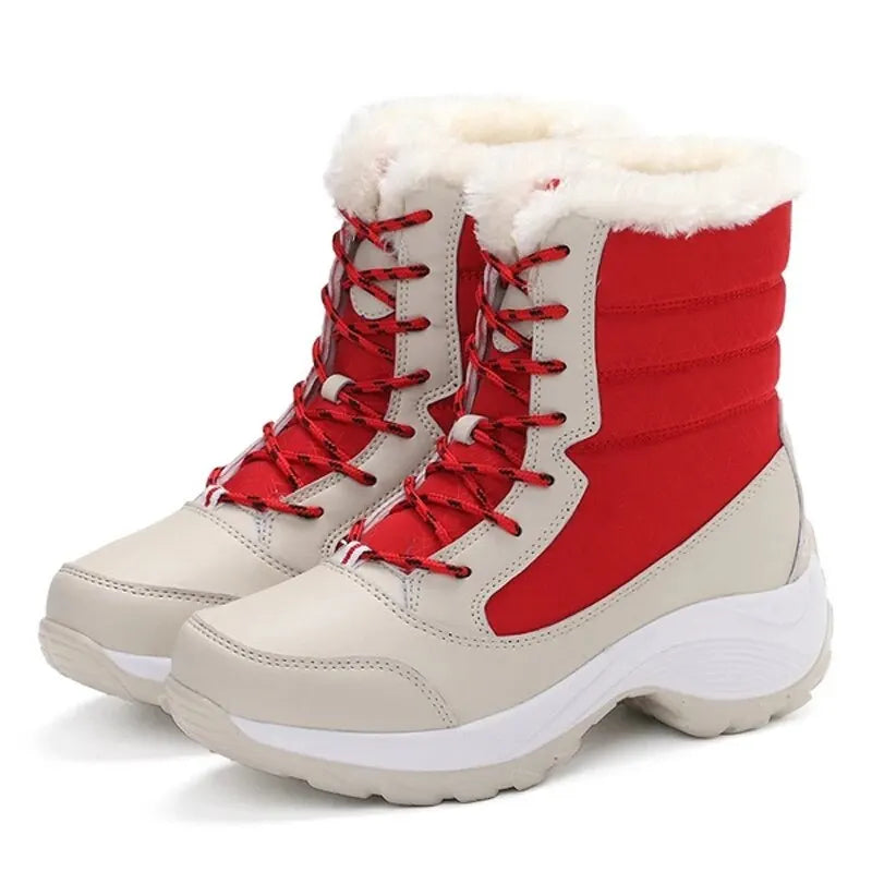 Big Running Women's Waterproof Snow Boots Ankle Winter Warmth
