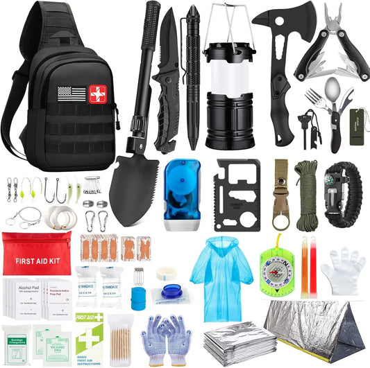 Emergency Survival Kit 151 Piece First Aid And Outdoor Gear