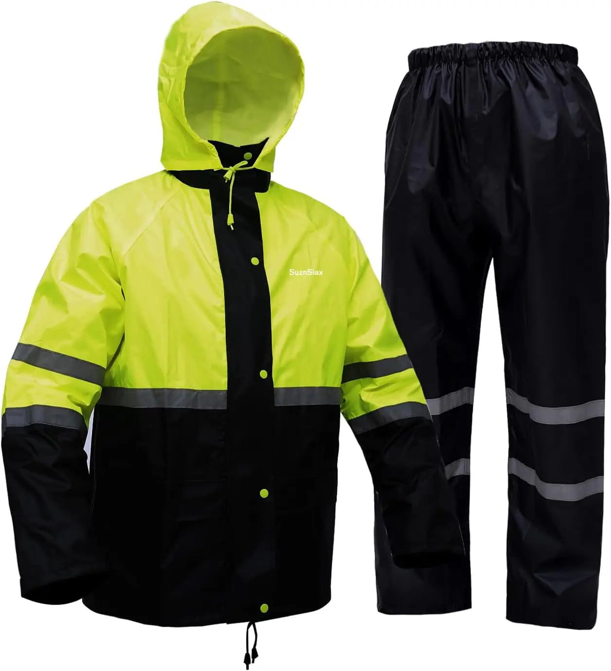 Waterproof Rain Suit For Men And Women With Reflective Gear