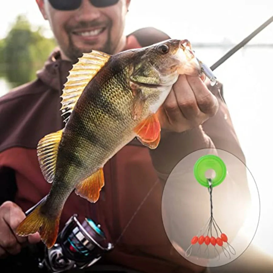 Fishing Rubber Bobber Beads Stoppers For Float Positioning