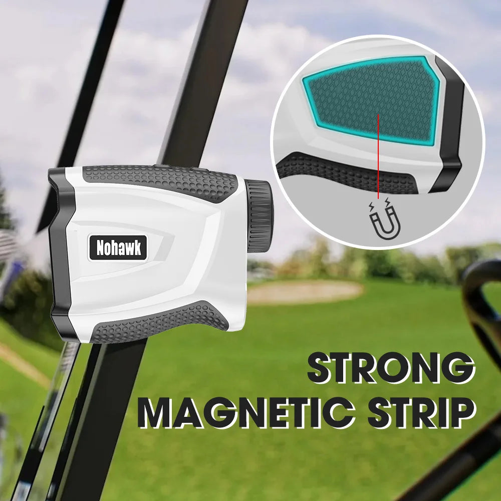 Nohawk Golf Rangefinder With Slope Compensation And Magnetic Flag Lock