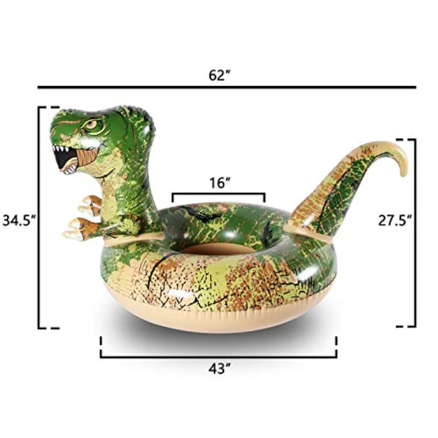 Inflatable Dinosaur Pool Float Swimming Ring Kids Summer Beach Toy