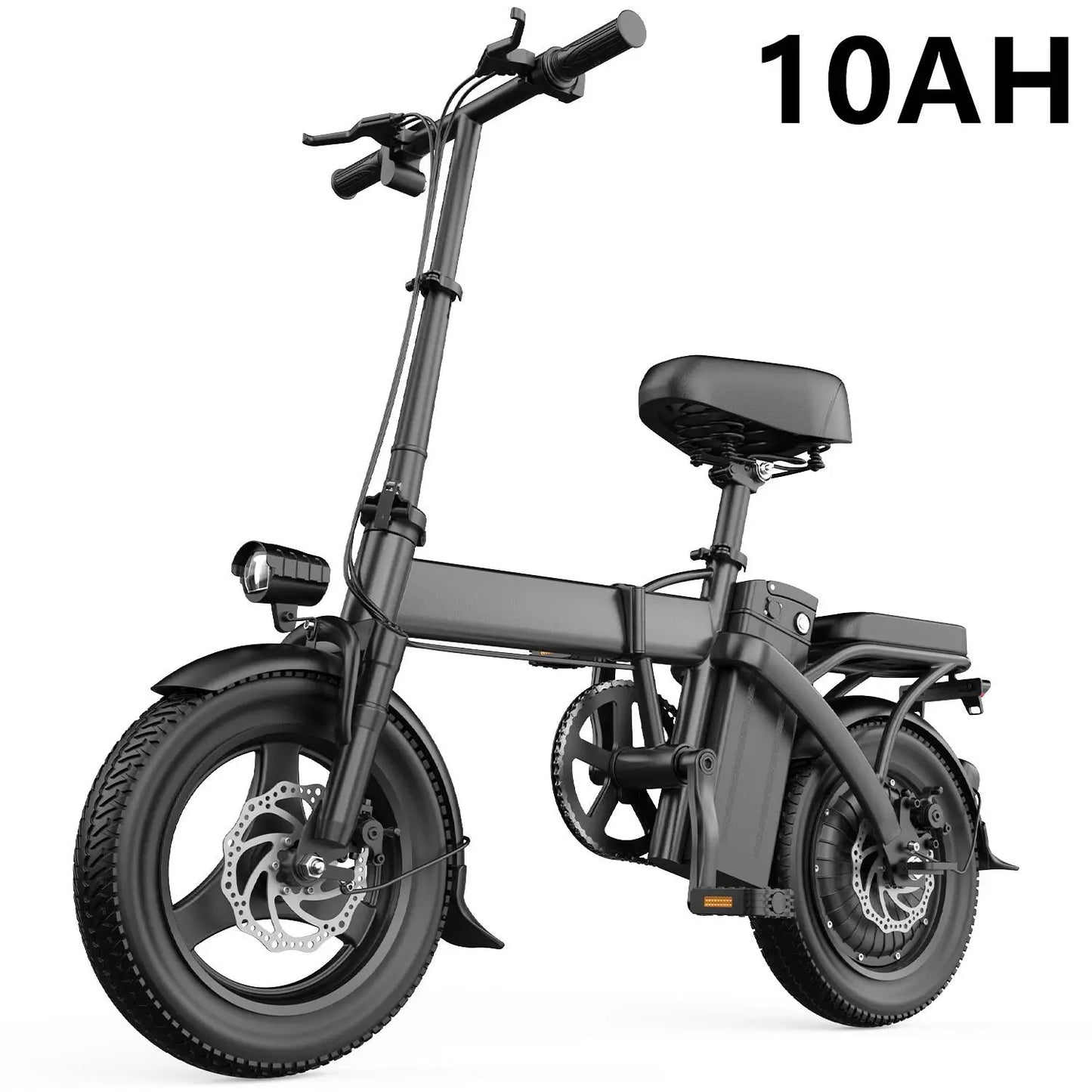 Folding Electric Bike With 500W Peak Motor And 48V Battery
