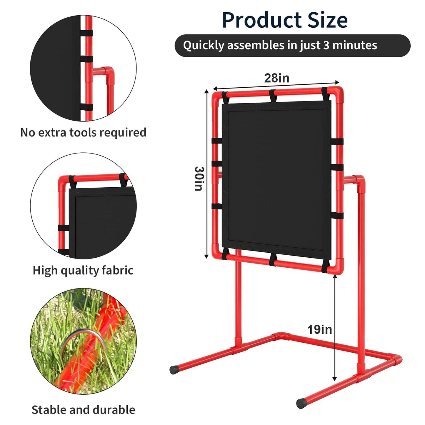 HiMISS Baseball Strike Zone Pitching Trainer for Plastic Balls