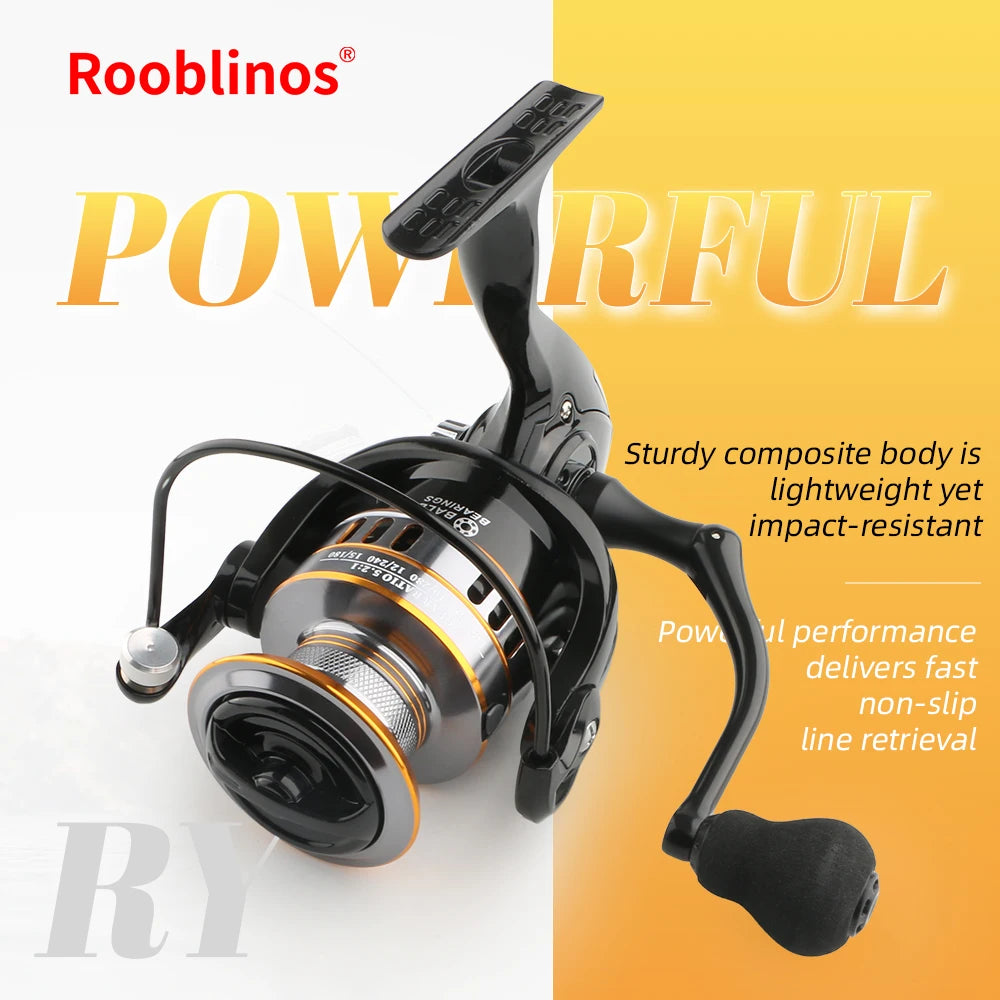 Rooblinos Lure Spinning Fishing Reel Gear Ratio 5 To 1