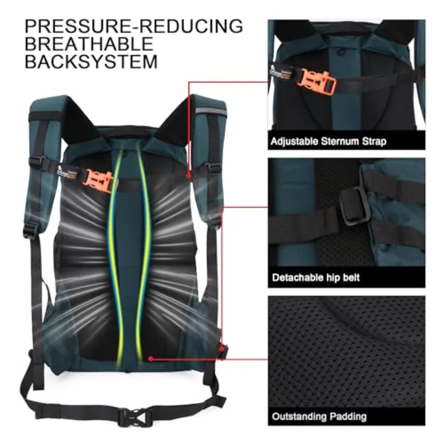 Hiking Backpack for Outdoor Travel With Rain Cover