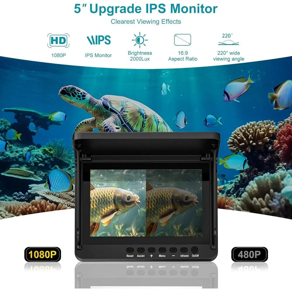 HD LCD Portable Fish Finder With Night Vision Ice Fishing