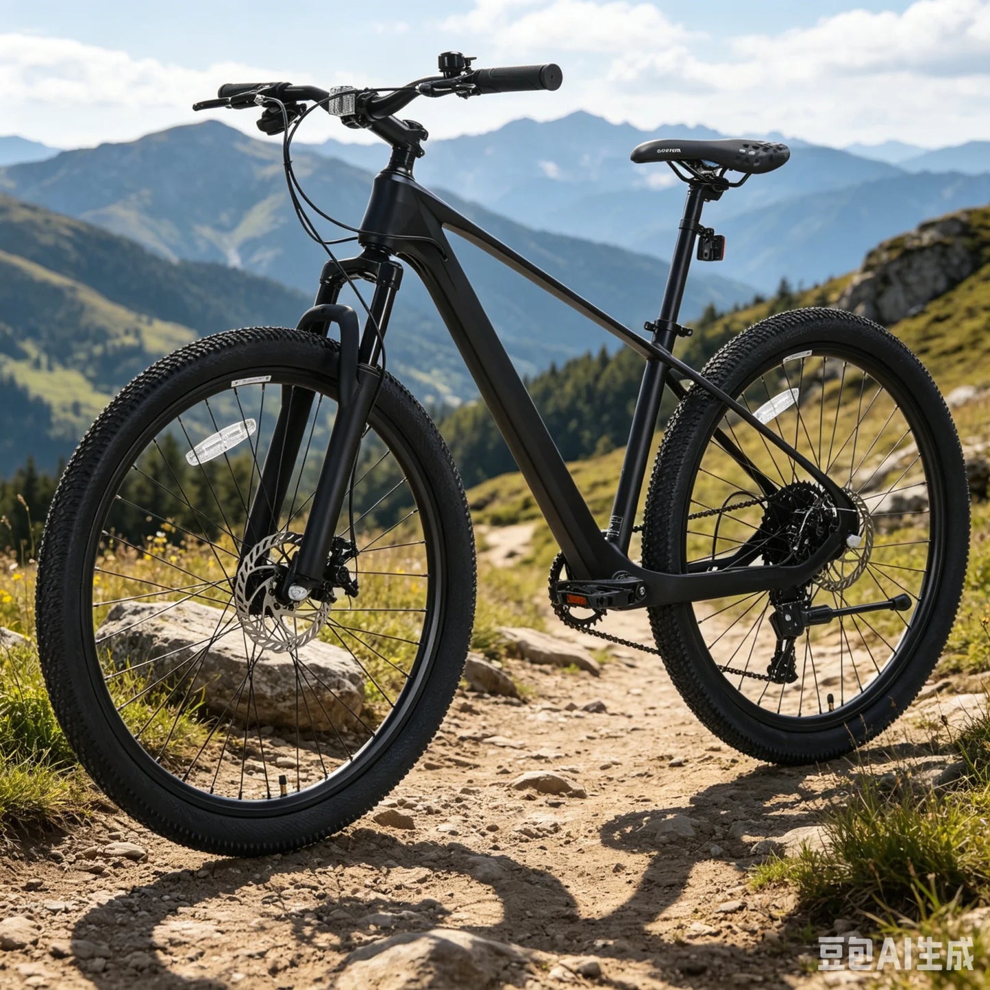 Spatial Magnesium Alloy Mountain Bike Hardtail With Front Suspension