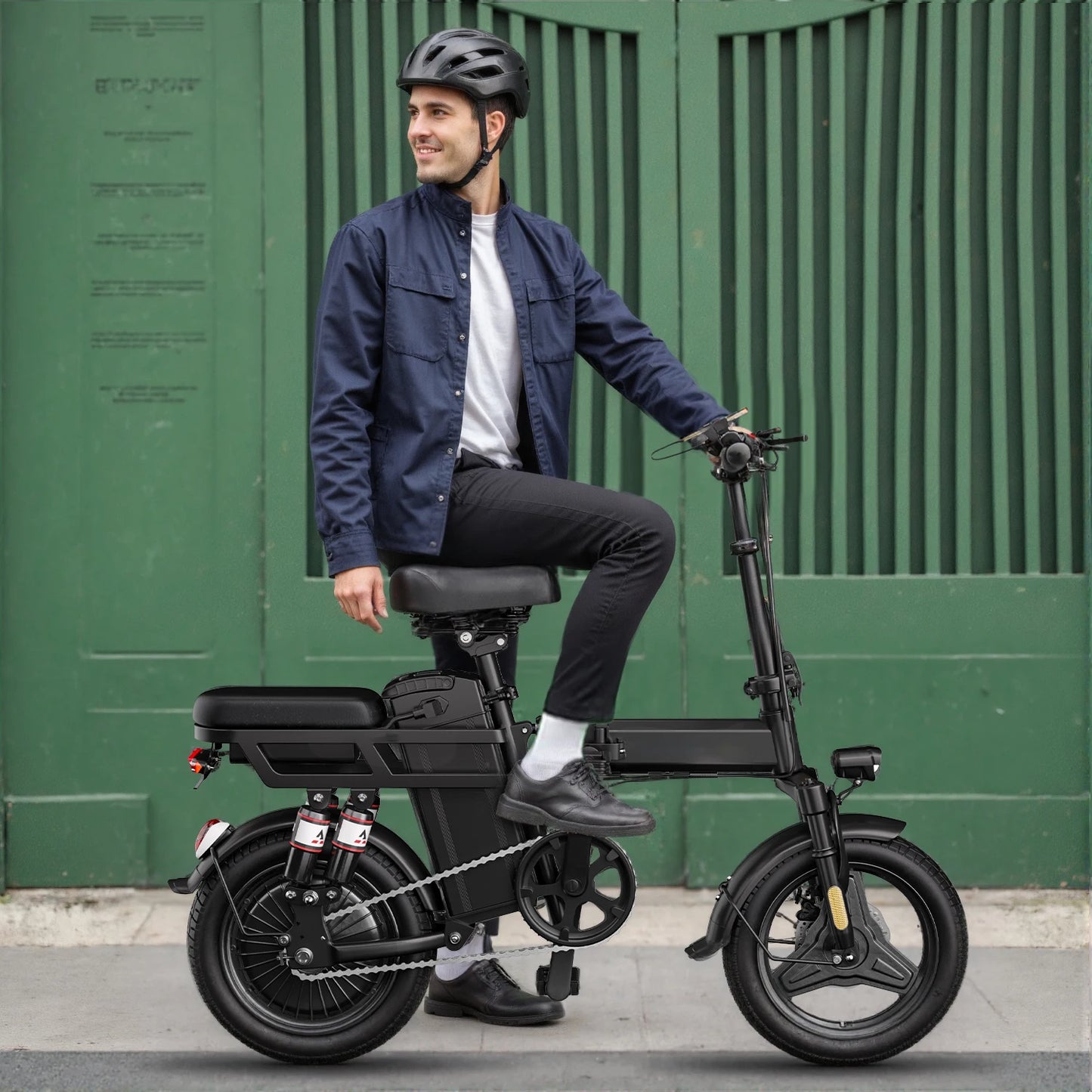 Folding Electric Bike With 500W Peak Motor And 48V Battery
