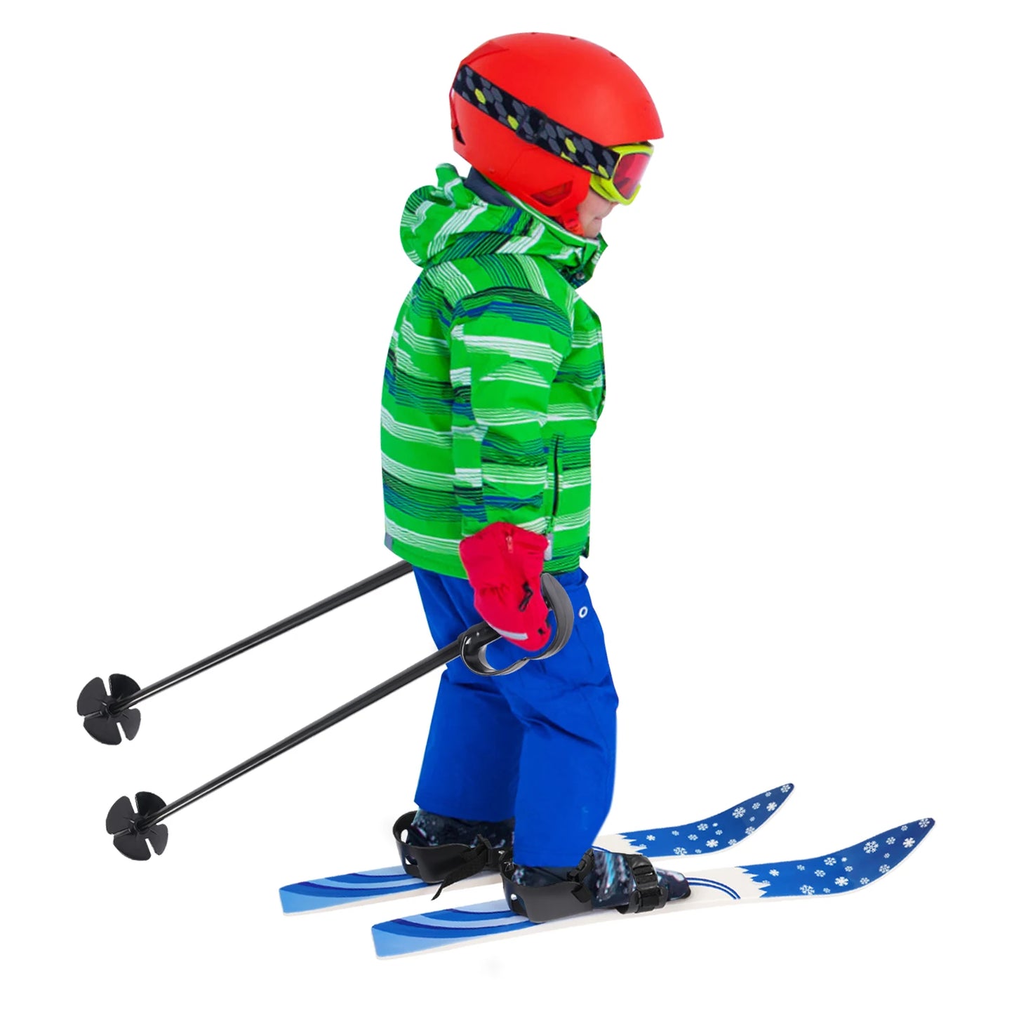 Kids Ski Set With Poles Beginner Snow Skis