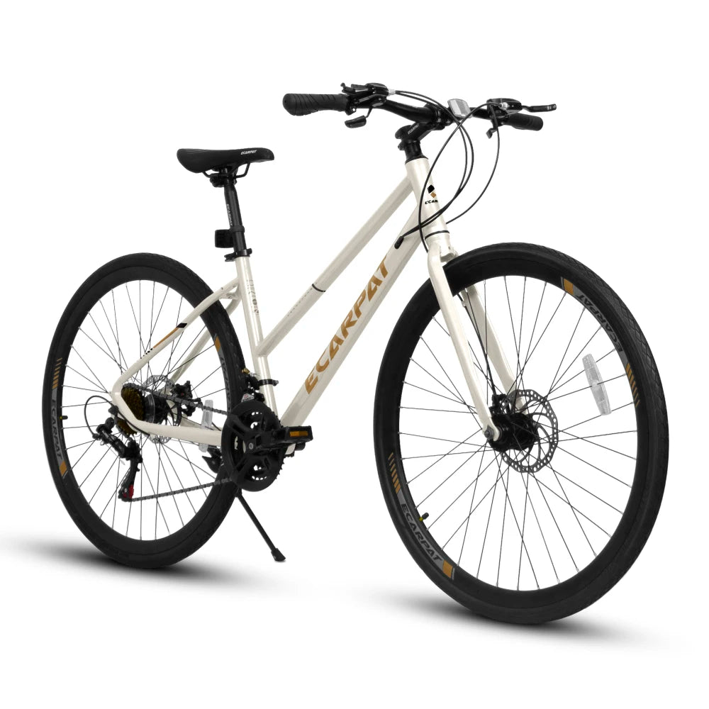21-Speed Road Bike With Dual Disc Brakes For Urban Commuting