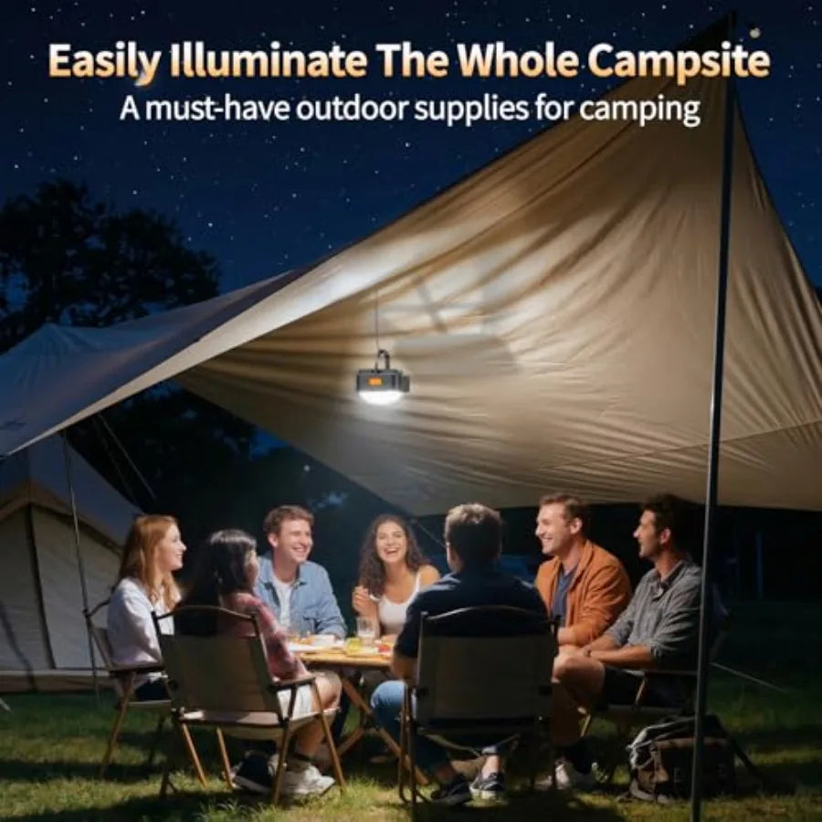 Rechargeable Portable LED Camping Lantern for Tents and Outdoor Use